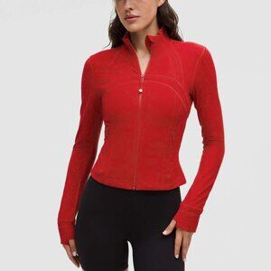 Lululemon Cropped Define Dark Red Size 8 Jacket - EXCELLENT and RARE